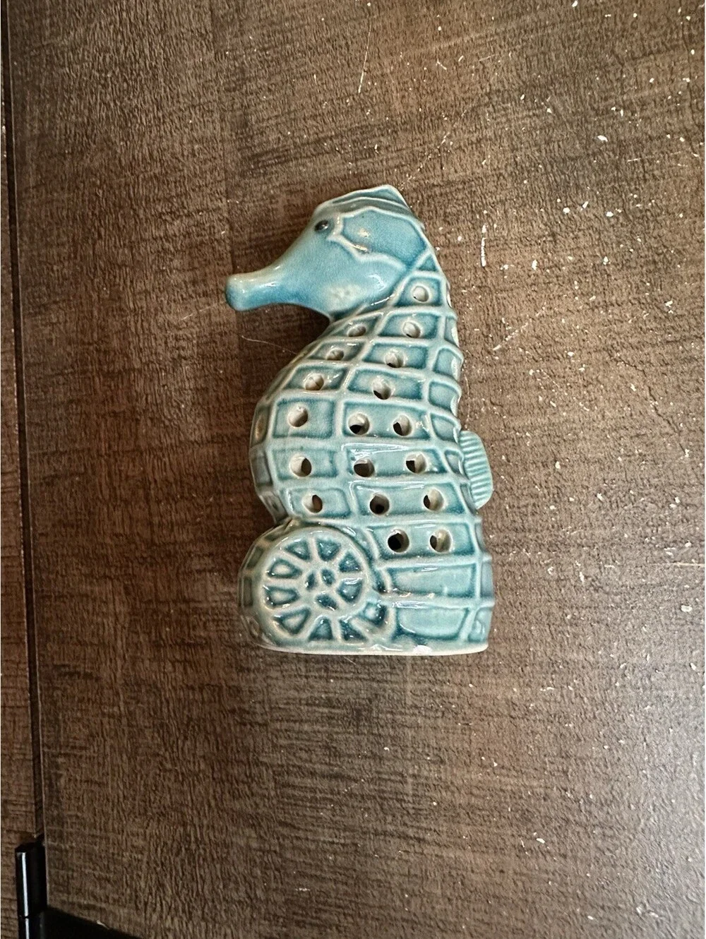 Vintage Ceramic Seahorse Night Light